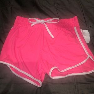 Pink & white shorts